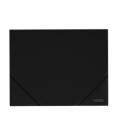  Mapă din plastic cu benzi elastice A4,neagră, NOKI